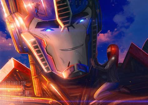 Well as far as they could tell. . Optimus prime x reader angst